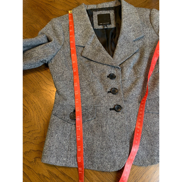 The Limited Womens Blazer Size 0 Grey Wool Blend - Picture 12 of 14
